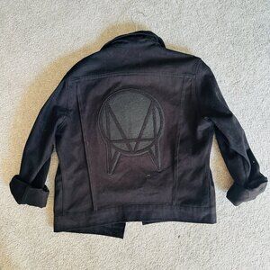 OWSLA Black Logo Patch Denim Jacket